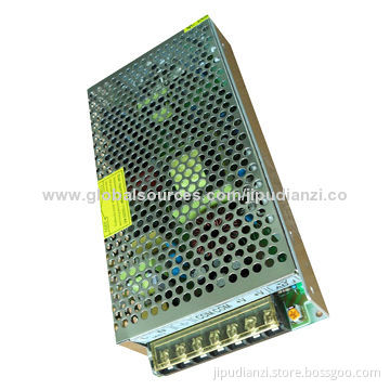 Metal Case Power Supply w/Single Output and 100 to 240V AC Input Voltages, 24V Output Voltages, 100W